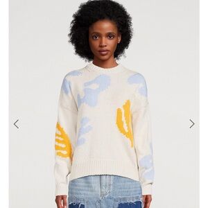 FRAME - Abstract Intarsia Sweater - XL